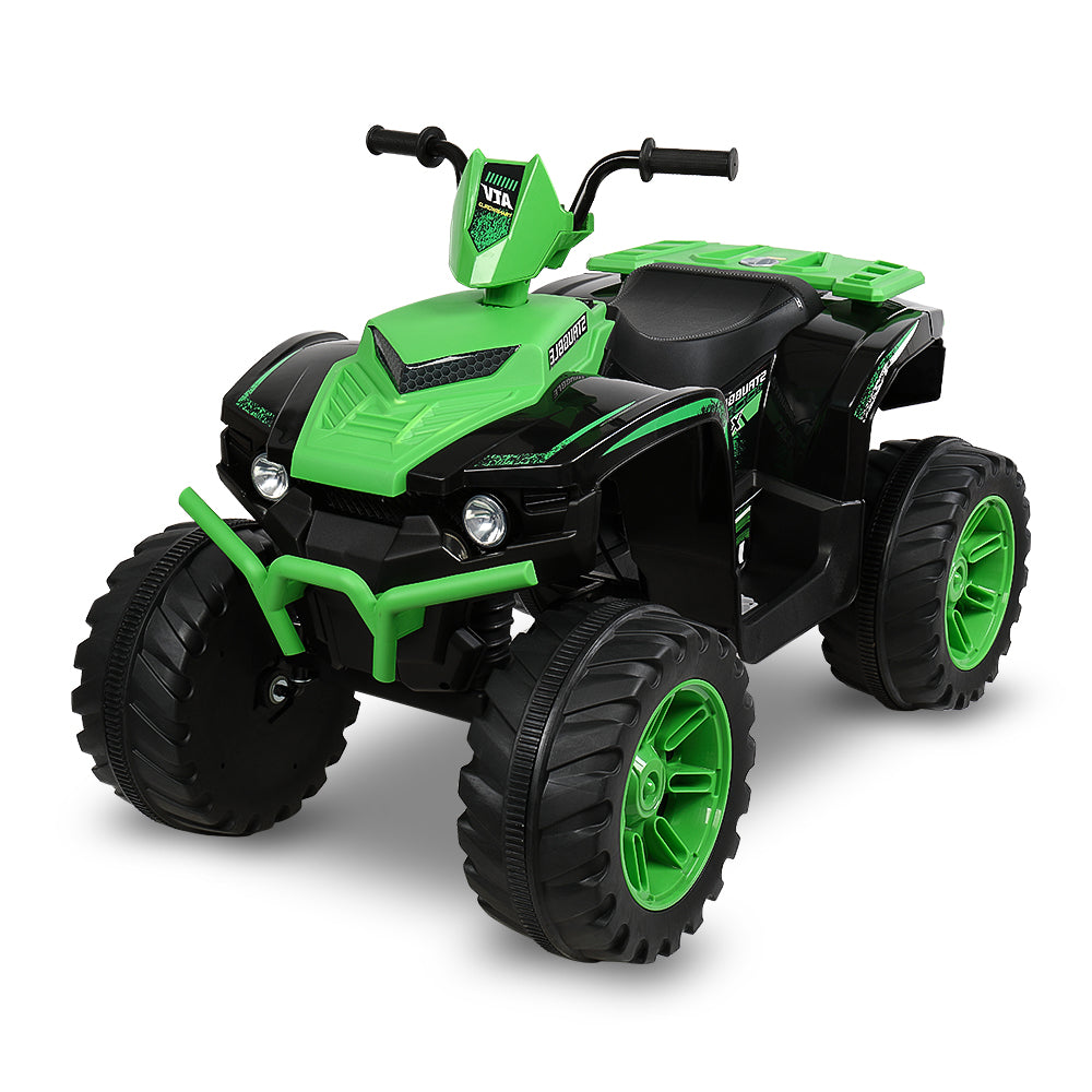 LZ-9955 All-Terrain Dual Drive Vehicle - 12V7AH*1 Battery, No Remote Control, and Slow Start, Green/Black