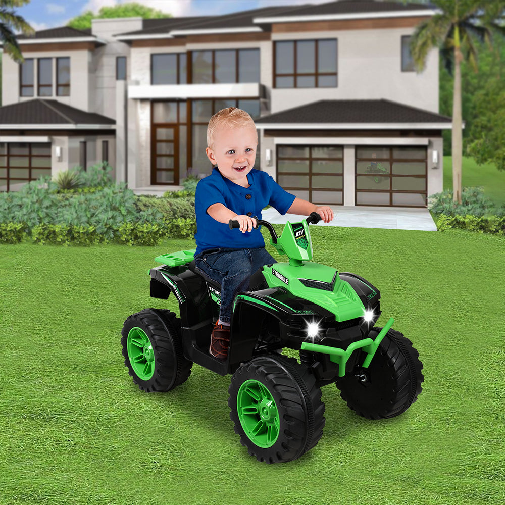 LZ-9955 All-Terrain Dual Drive Vehicle - 12V7AH*1 Battery, No Remote Control, and Slow Start, Green/Black