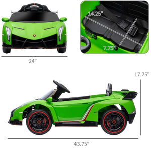 Lamborghini Veneno Licensed 12V Electric Kids Ride on Car