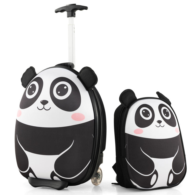 Lightweight Kids' Rolling Suitcase - Portable Travel Luggage for Children