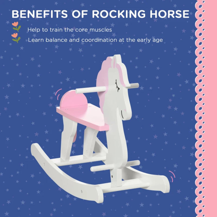 pink rocking horse 3 year old