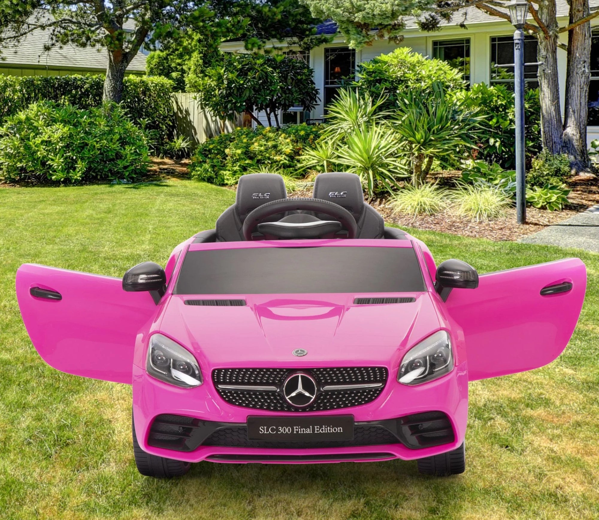 Tobbi 12V Licensed Mercedes Benz SLC 300 Electric Kids Ride On Car, Battery Powered Ride On Toy for Kids, Pink