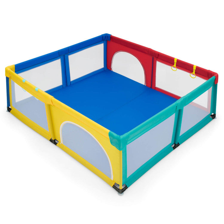 Large Baby Playpen with 50 Ocean Balls – Safe Infant Play Center Yard