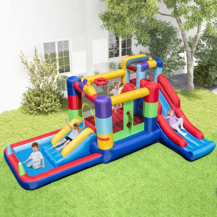 inflatable bounce house with slide