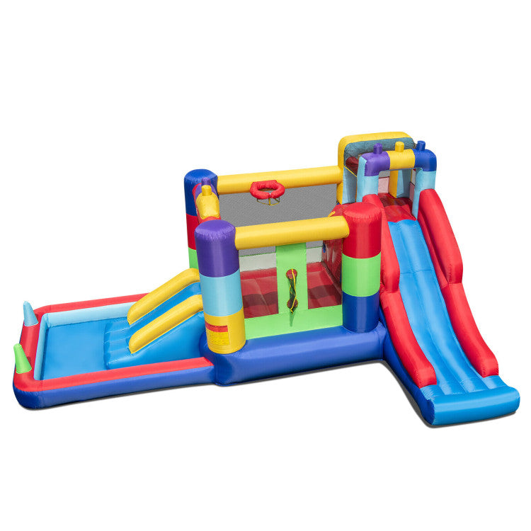 inflatable bounce house with slide