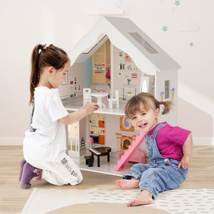 wooden dollhouse kit