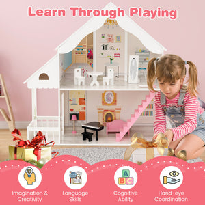 wooden dollhouse kit