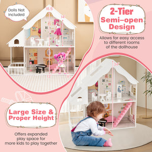 wooden dollhouse kit