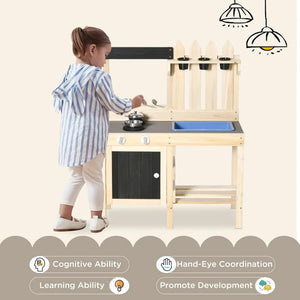 Kids kitchen toy vanity playset
