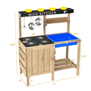 Outdoor Mud Kids Kitchen Playset 