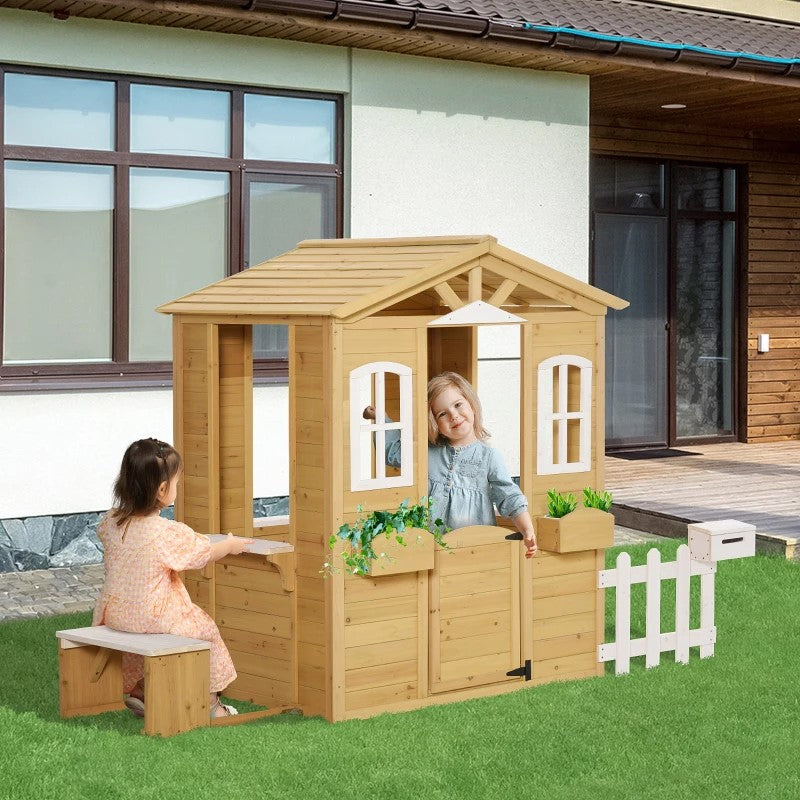 Kids Wooden Playhouse Toy