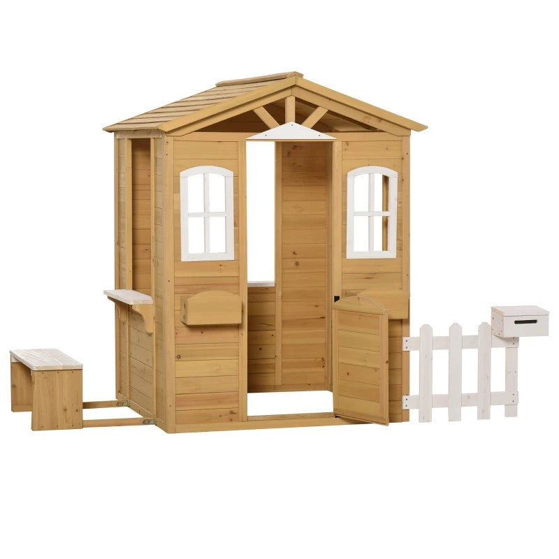 Kids Wooden Playhouse Toy