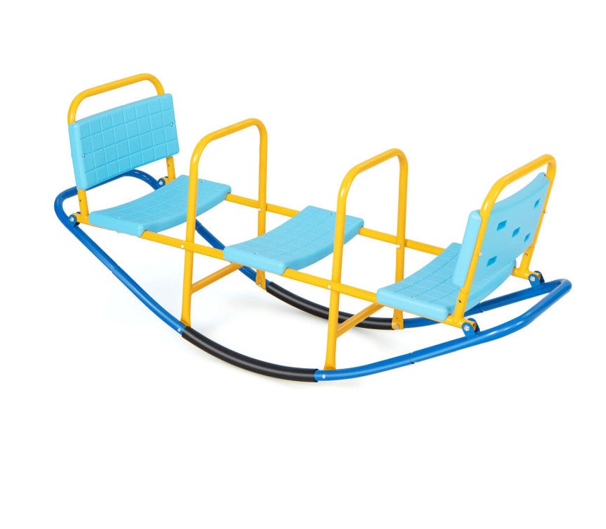 Outdoor Kids Seesaw Swivel Teeter Totter for Ages 3-8 | Fun Playground Equipment