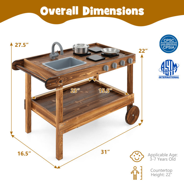 outdoor mud kitchen toy