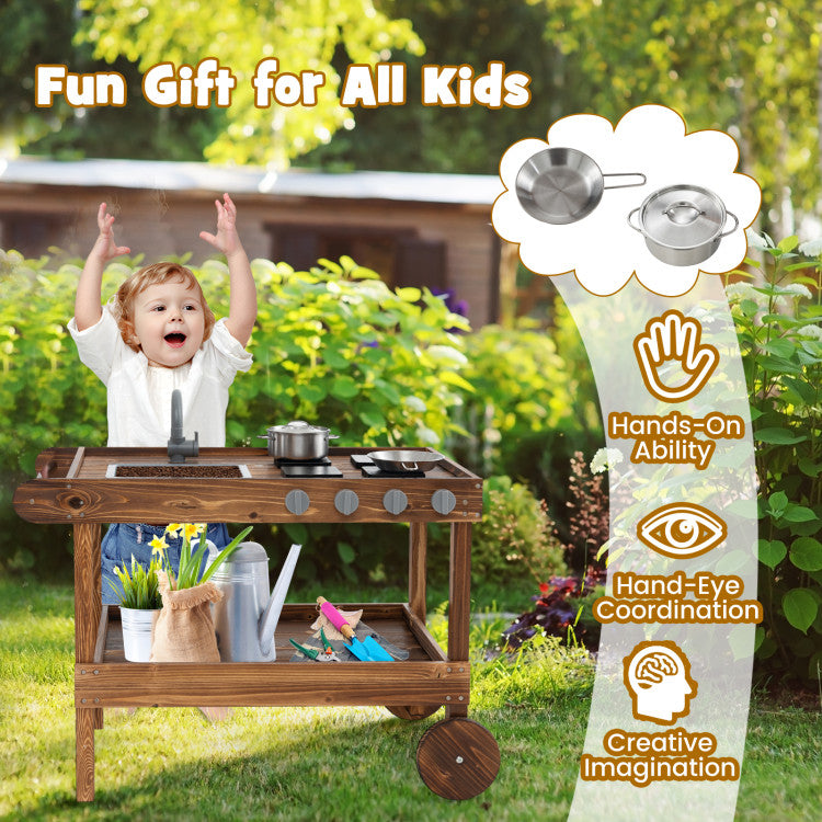 outdoor mud kitchen toy