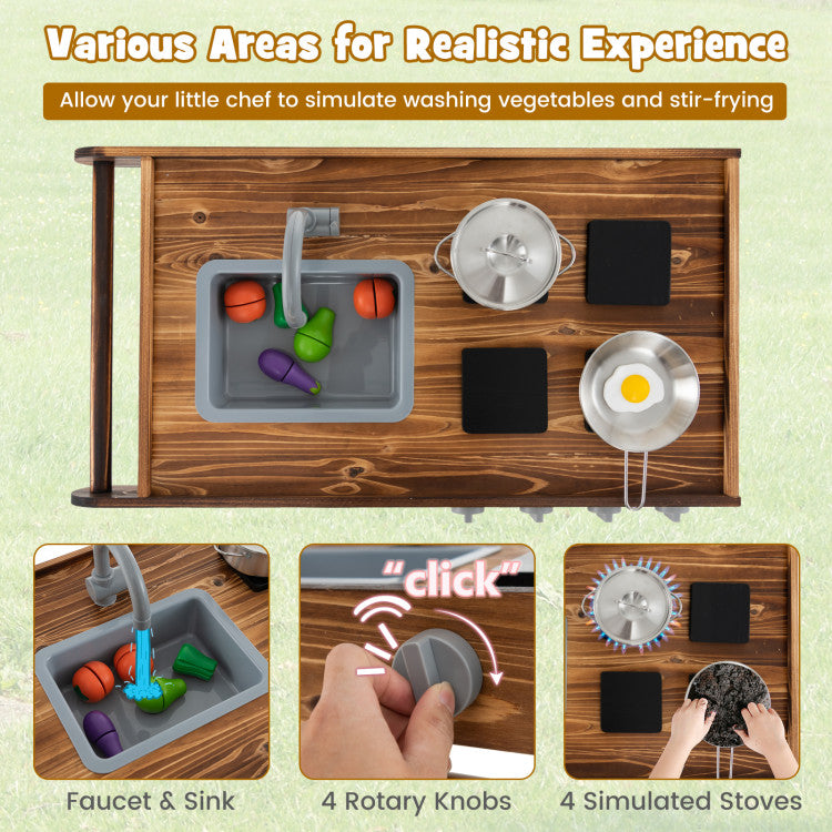 outdoor mud kitchen toy
