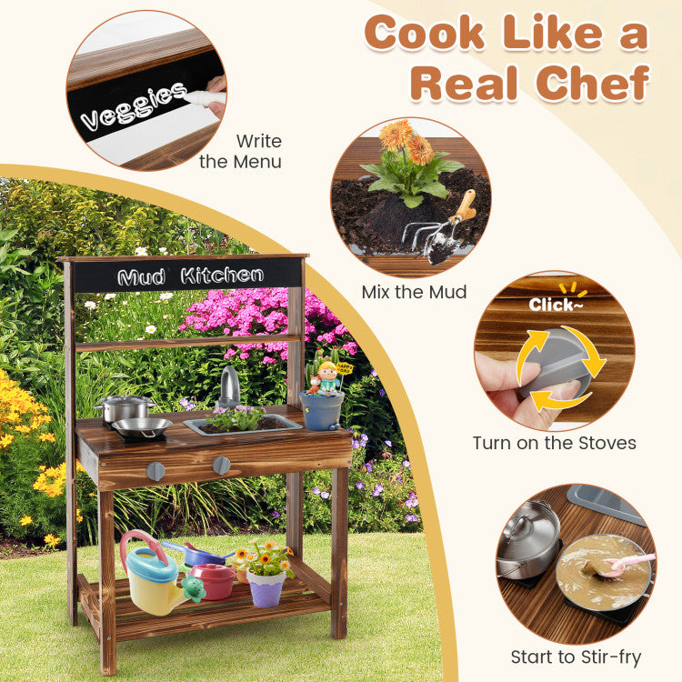 Outdoor Mud Kitchen for Kids
