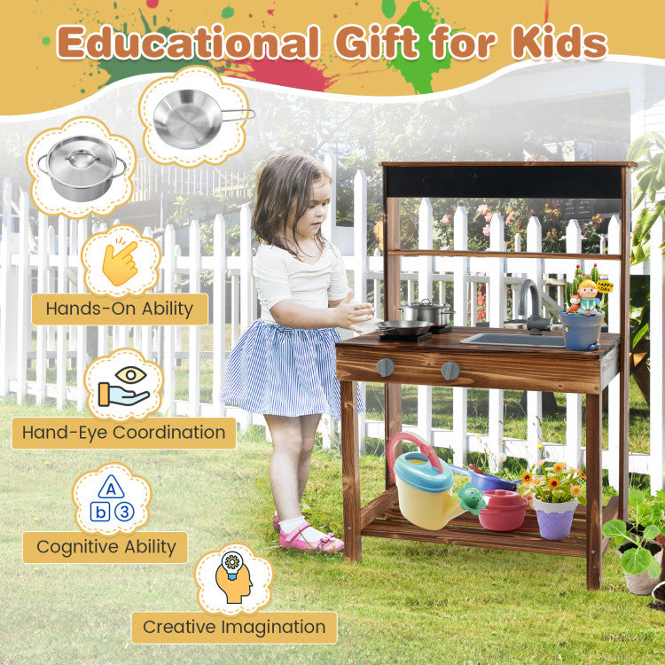 Outdoor Mud Kitchen for Kids
