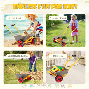 Creative station play with sandbox and cart