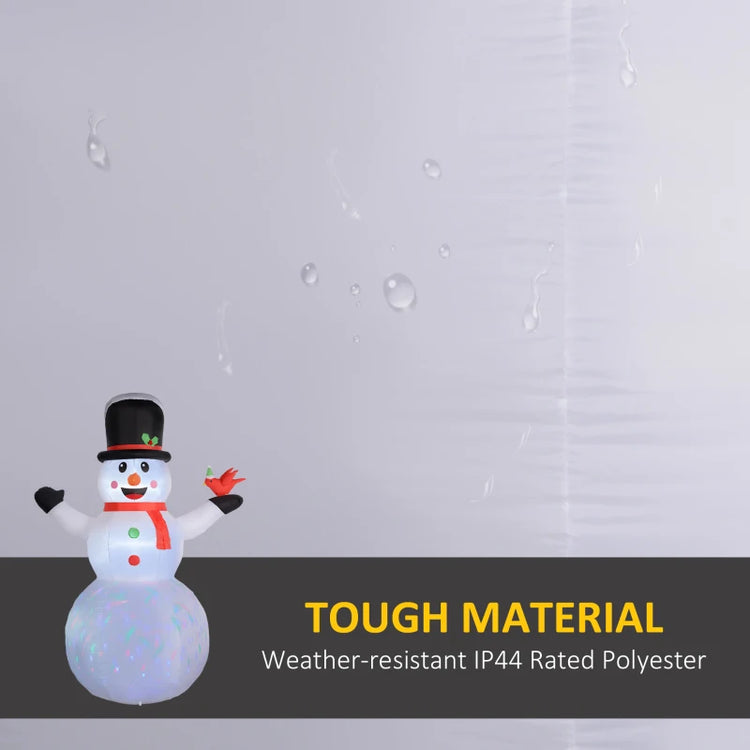 KRZ - Outsunny 12FT Inflatable Snowman with Rotating LED Lights for Yard & Indoor Decor