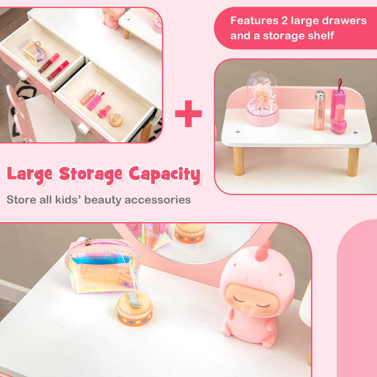 Pink Vanity Set for Kids