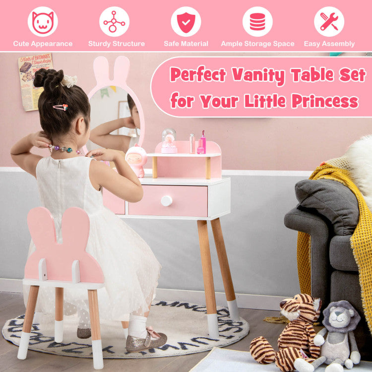 Pink Vanity Set for Kids