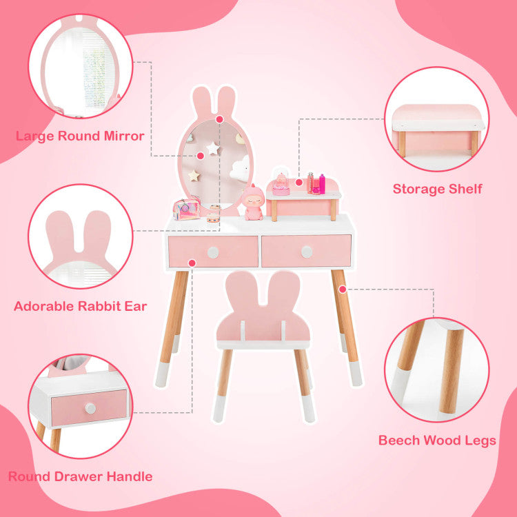 Pink Vanity Set for Kids