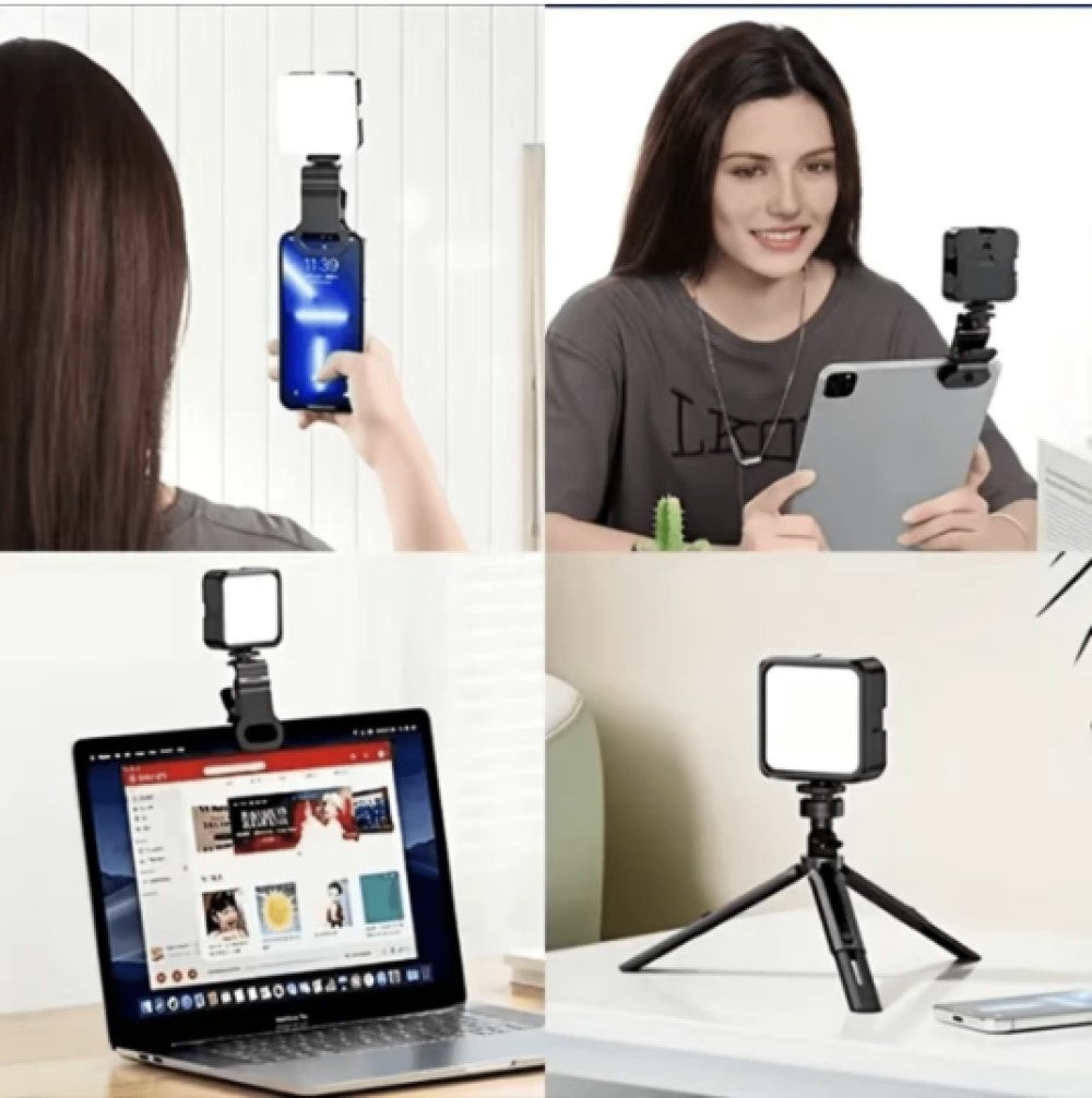 Pocket LED Selfie Light for IPhone Samsung IPad Mobile Phone Laptop Clip Ring Flash Fill Video Photo Ringlight Photography Lamp