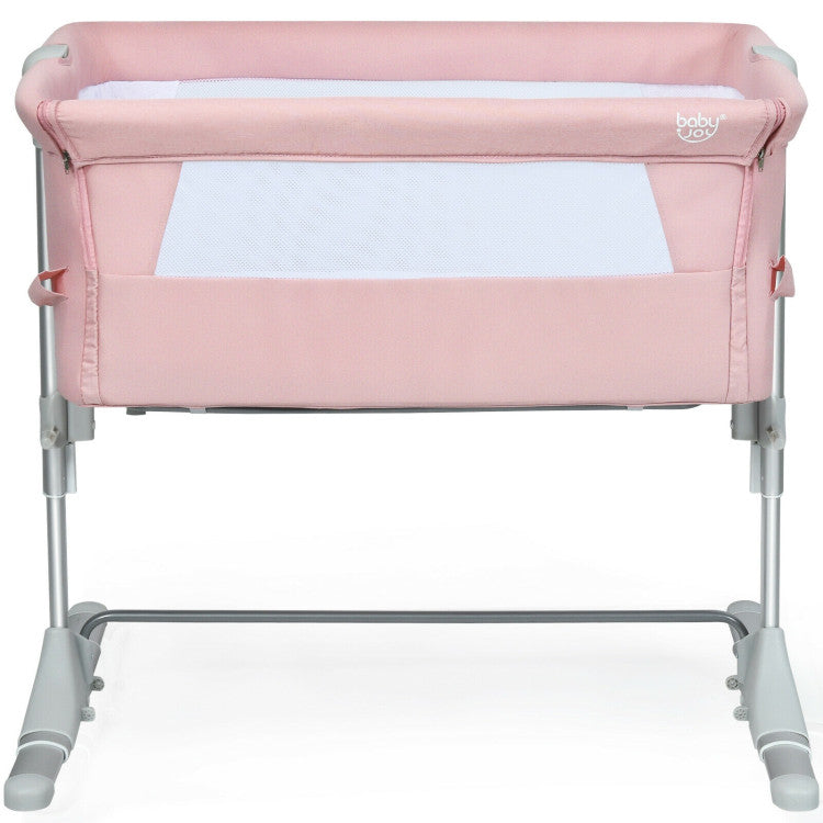 Portable Travel Baby Bassinet Crib with Carrying Bag - Side Sleeper Bed