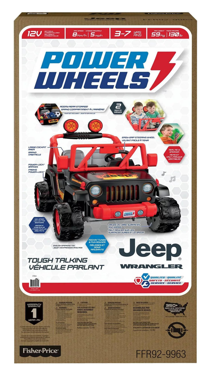 power wheels tough talking jeep wrangler