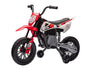 Qaba 12V Kids Electric Motorcycle with Twist Grip Throttle, Training Wheels & Music