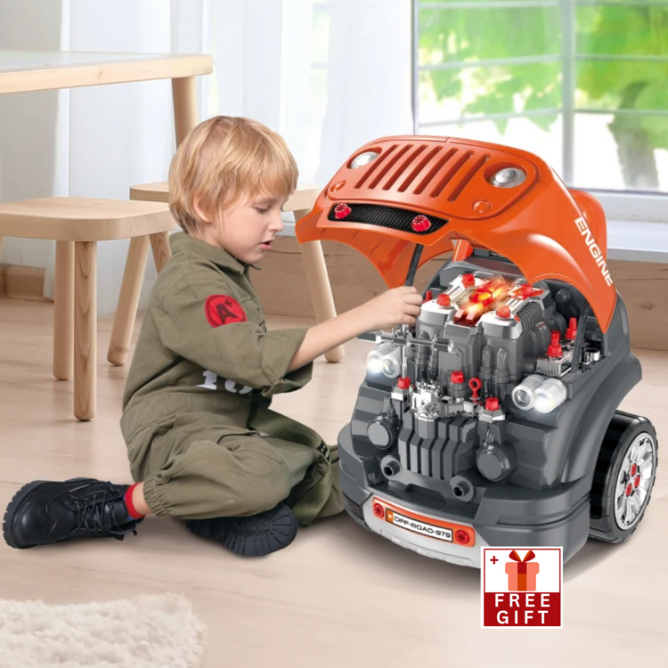 Ride-On Truck Engine Toy Set