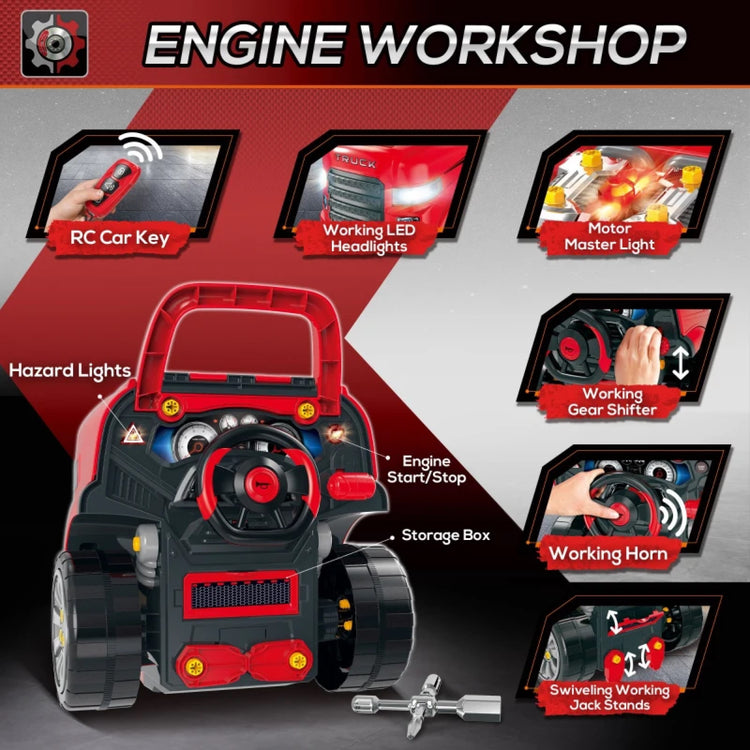 Ride-On Truck Engine Toy Set