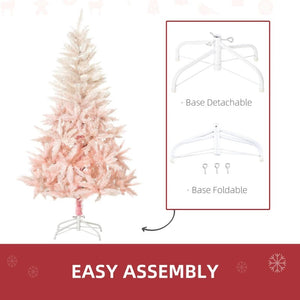 Realistic Spruce Artificial Christmas Tree, Unlit with Lifelike Branches & Tips