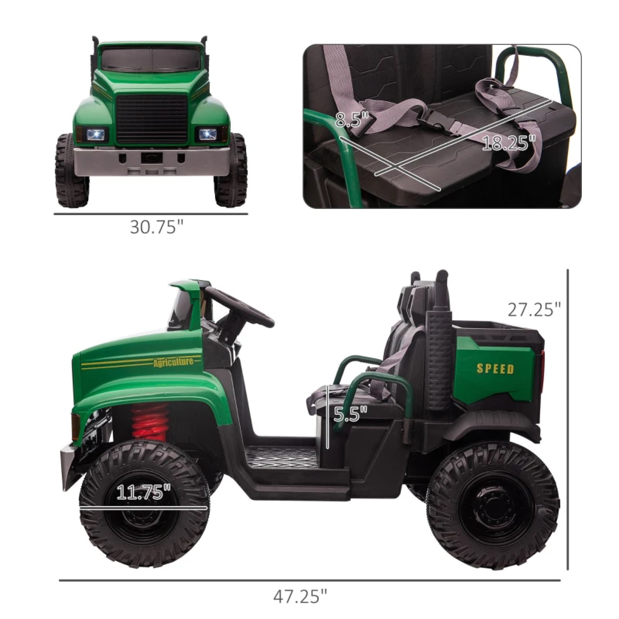 Ride-on Tractor 2-Seater
