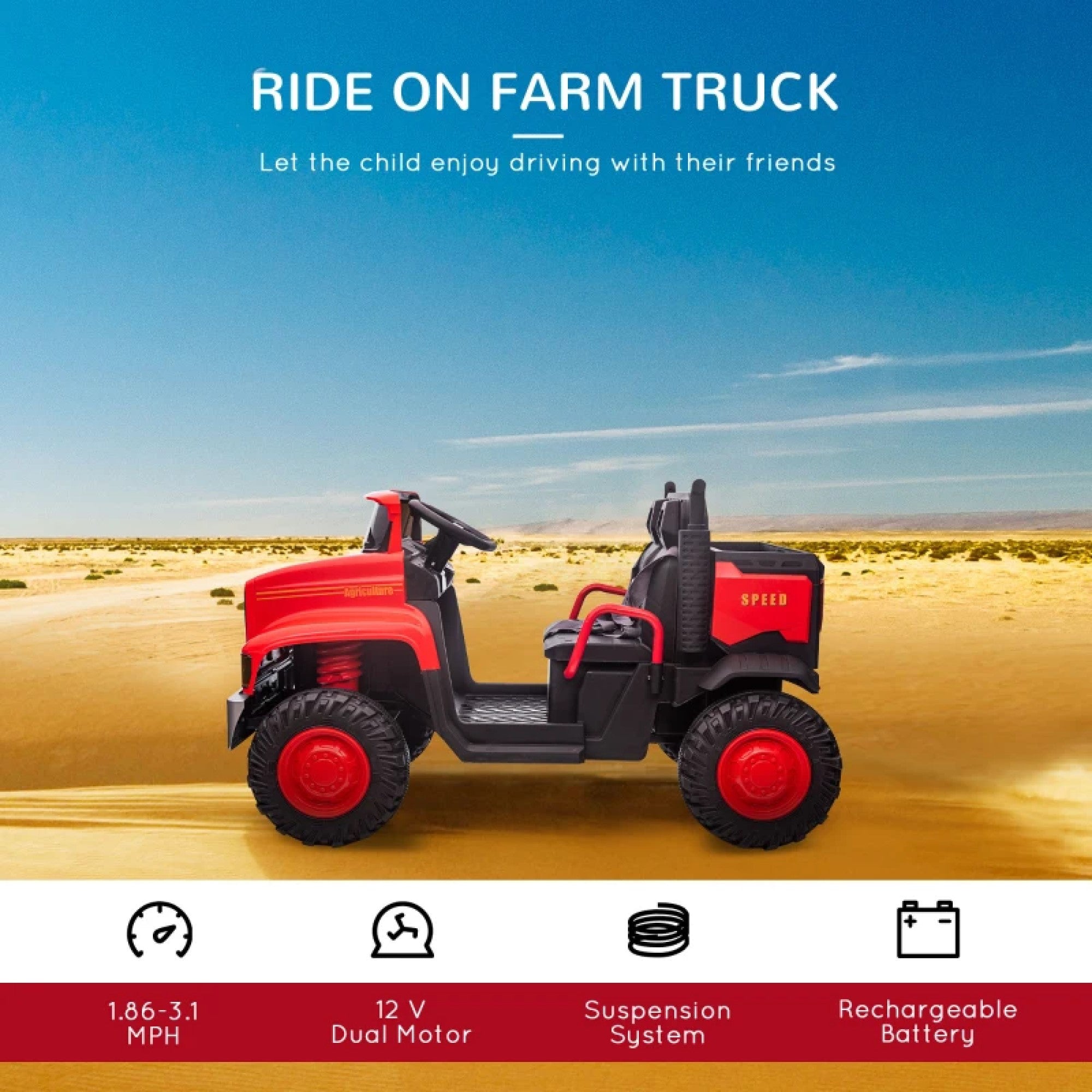 12V Truck Ride-on Toy