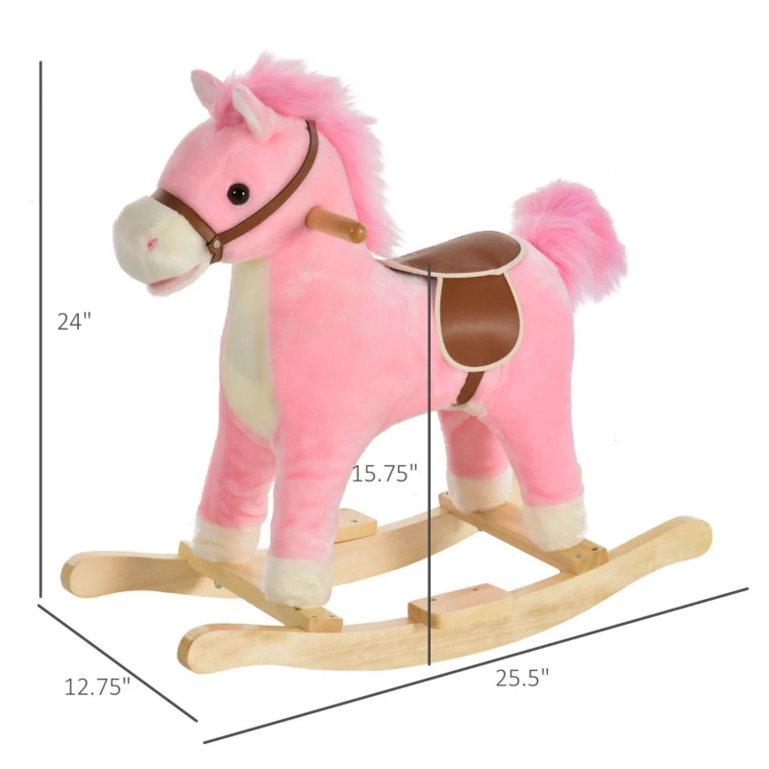 pink rocking horse 3 year old