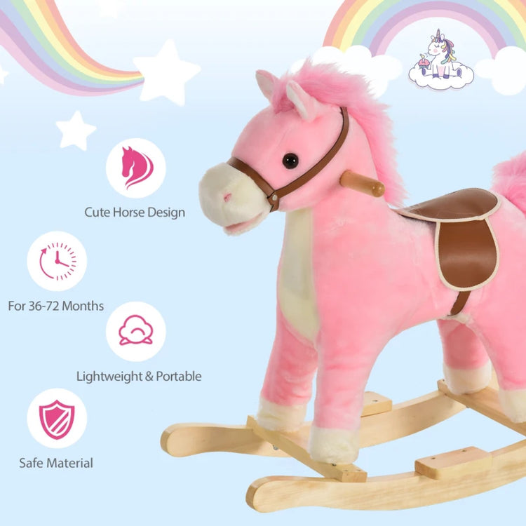 pink rocking horse 3 year old