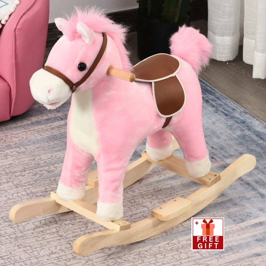 pink rocking horse 3 year old