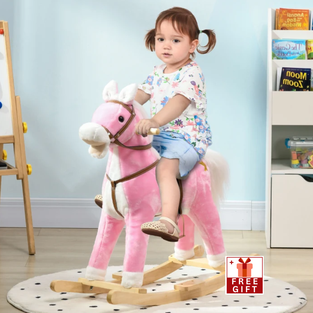 pink rocking horse 3 year old