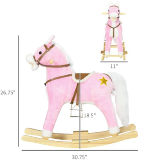 pink rocking horse 3 year old