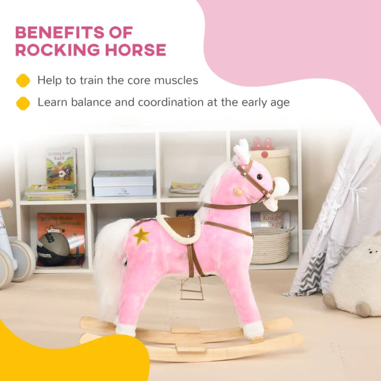 pink rocking horse 3 year old