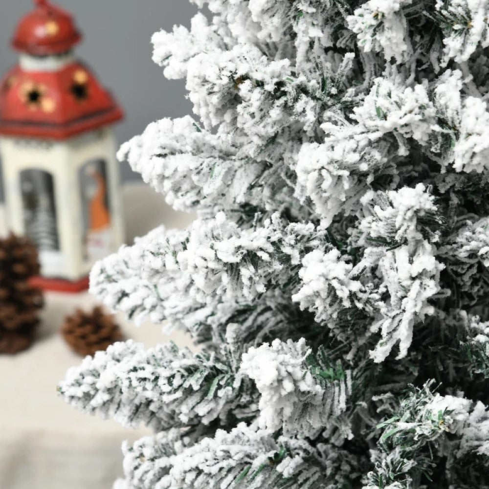 Slim Pencil Christmas Tree - 5ft, 6ft and 7ft Artificial Tree with Warm White LED Lights