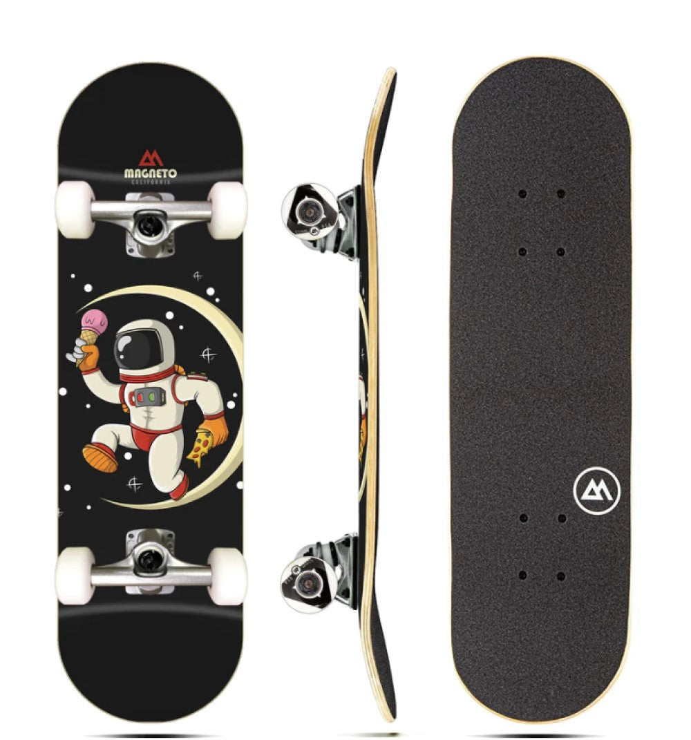 The Ultimate Skateboard for Kids Cruiser Skateboard - Perfect for Beginners and Advanced Skaters, Astronaut Design