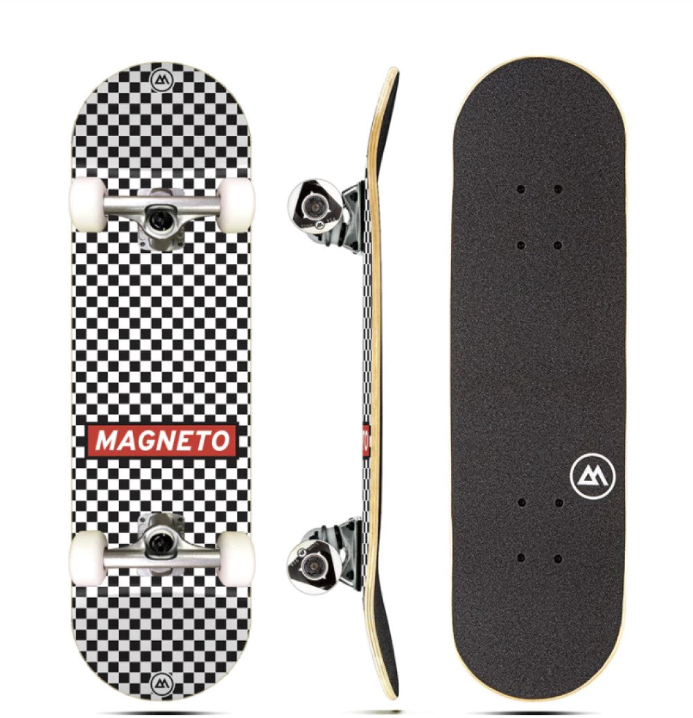 The Ultimate Skateboard for Kids Cruiser Skateboard - Perfect for Beginners and Advanced Skaters, Checkered Design