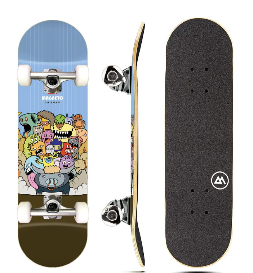 The Ultimate Skateboard for Kids Cruiser Skateboard - Perfect for Beginners and Advanced Skaters, Monster Pile Design