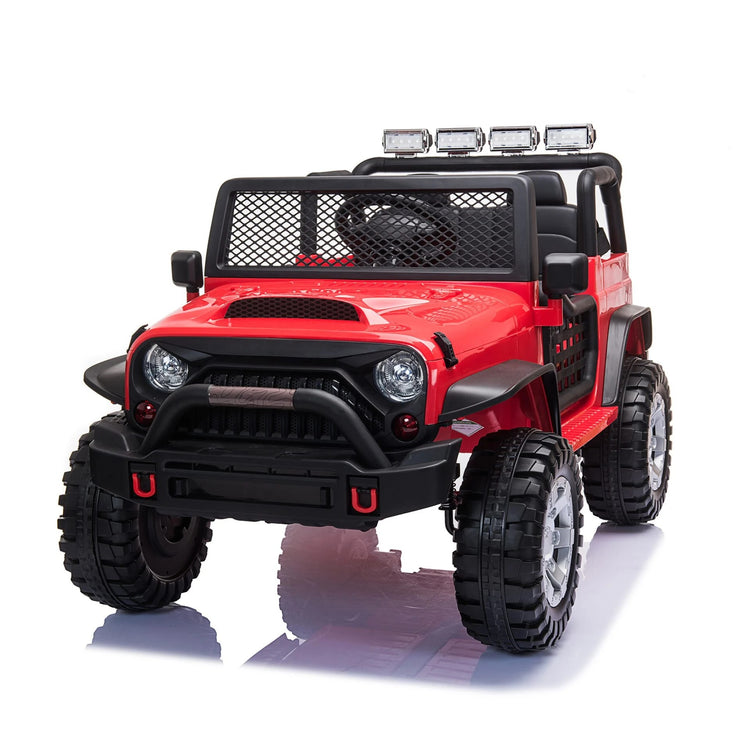 jeep ride on toy, red