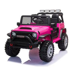 Pink jeep ride on toy