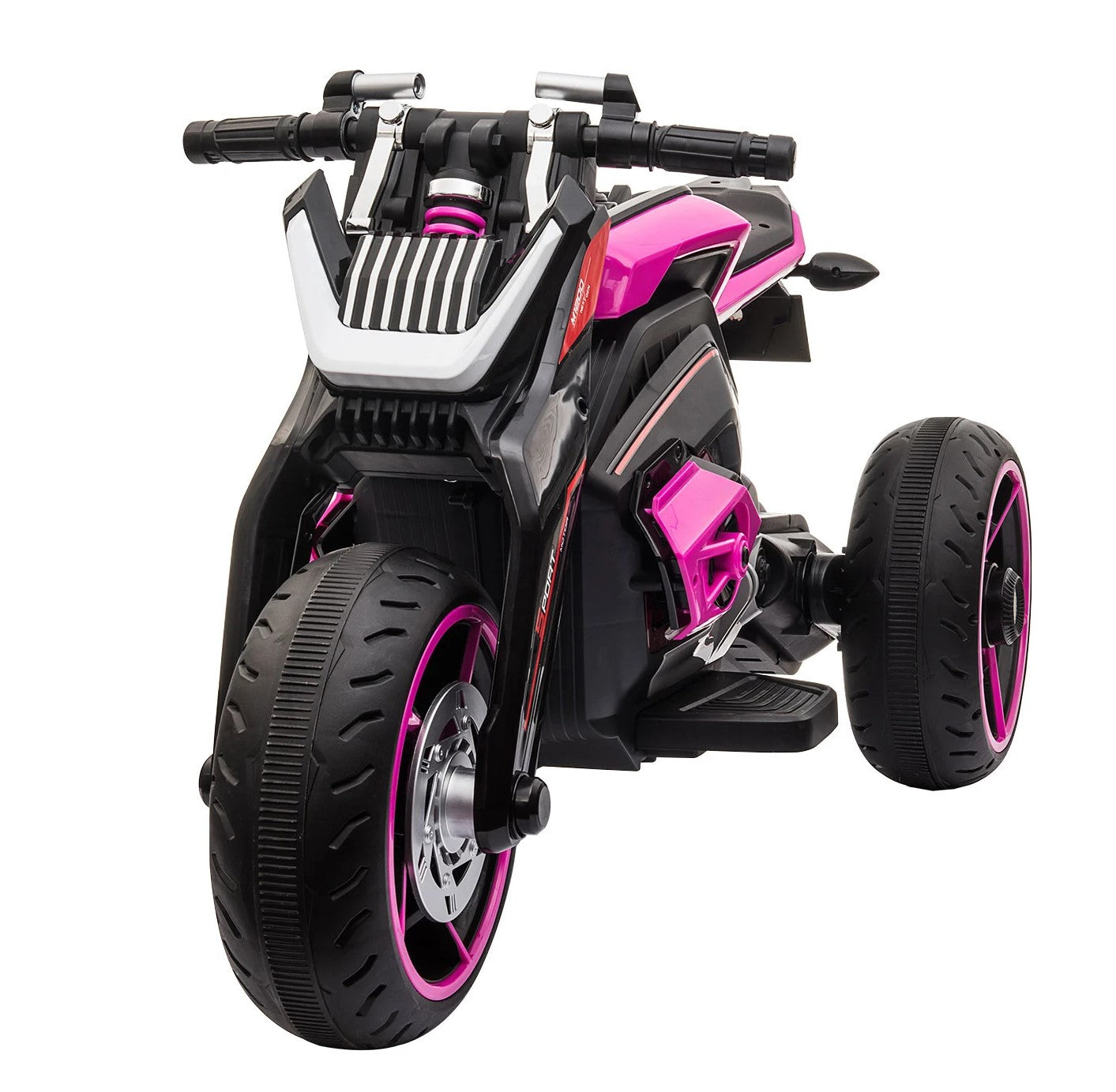 Tobbi 12V Electric Ride On Motorcycle, Battery Powered Ride On Toy Car, Rose Red