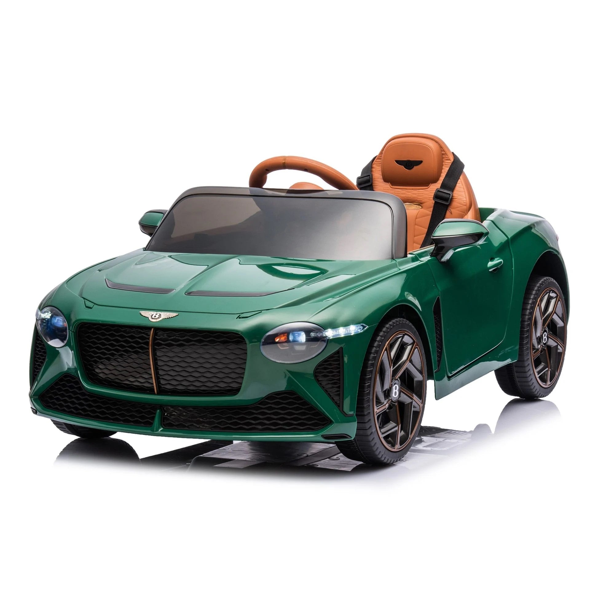 Tobbi 12V Licensed Bentley Bacalar Kids Electric Ride-on Car, Battery Powered Sports Car Toy with Remote Control, Dark Green